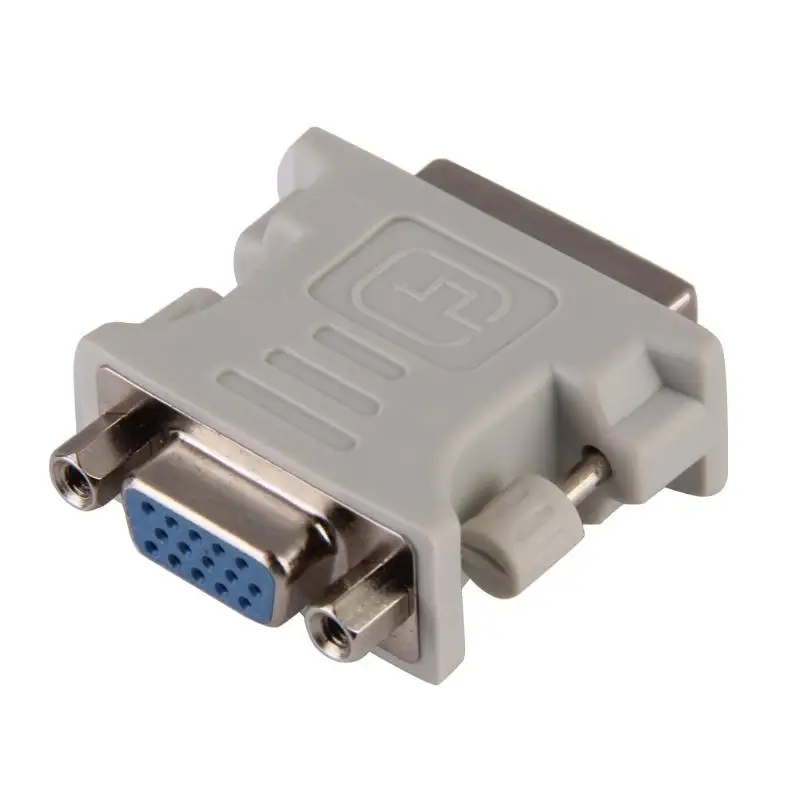 HDTV адаптер для ЖК монитора DVI к VGA I Мужской 24 + 5 Pin Женский видео конвертер M/F LCD