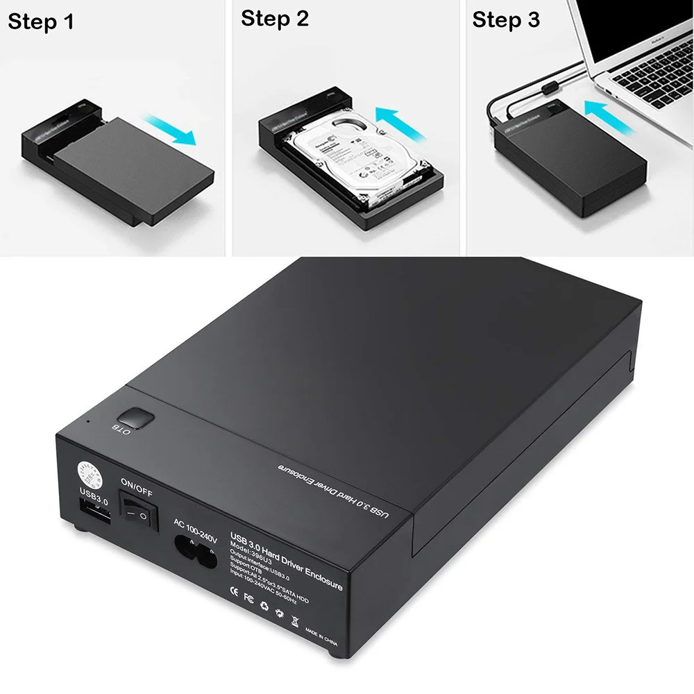 USB 3 0 2 5 &quot3 5&quot SATA сверхскоростной внешний жесткий диск SSD (HDD Портативный Чехол