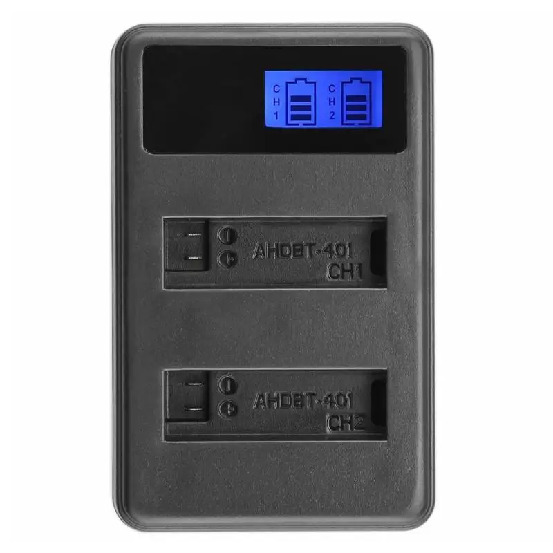2 шт 3 8 V 1600 mAh батареи + lcd двойной USB зарядное устройство для GOPRO HERO 4 | Электроника