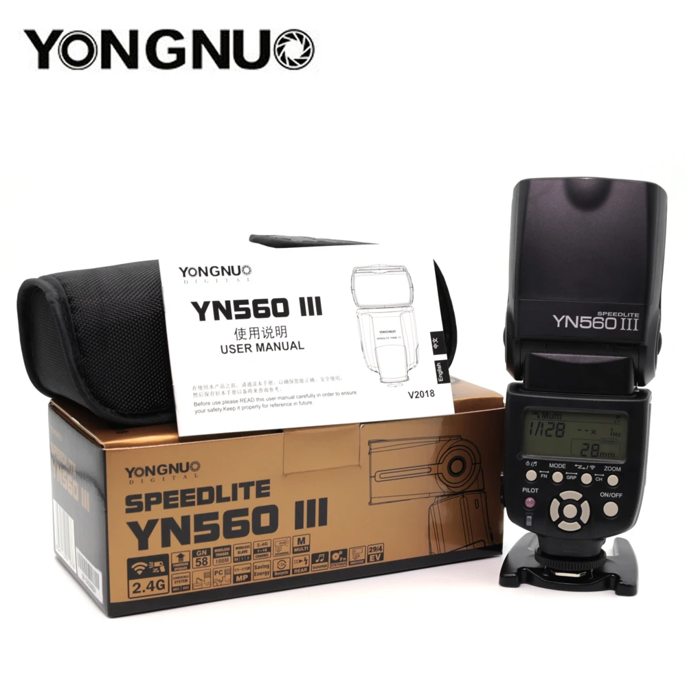 YONGNUO YN560III YN560 III Беспроводная Вспышка Speedlite для Canon Nikon Olympus Panasonic Pentax камера
