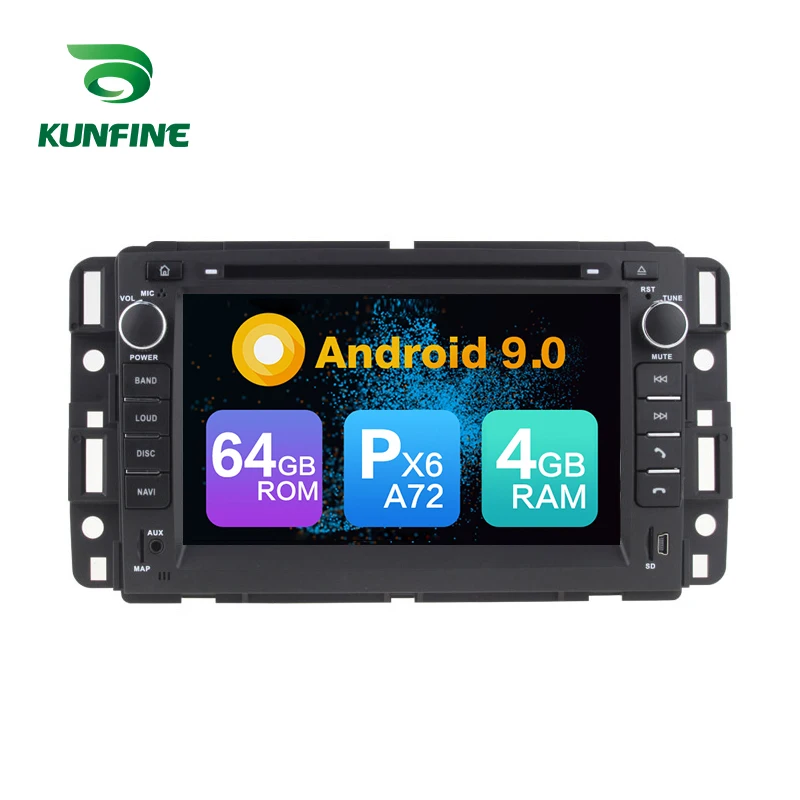 Android 9 0 Core PX6 A72 ОЗУ 4 Гб ПЗУ 64 ГБ Автомобильный DVD GPS мультимедийный плеер