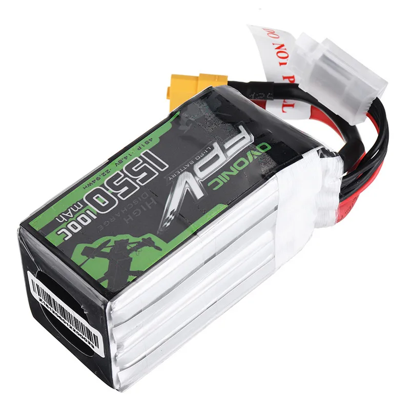 Аккумулятор Ovonic 14 8 V 1550mAh 100C Разъем XT60 для FPV Racing Drone модели запасные части