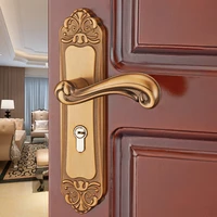 aluminum alloy bedroom bedroom door lock simple bathroom door handle european wooden door lock engineering support