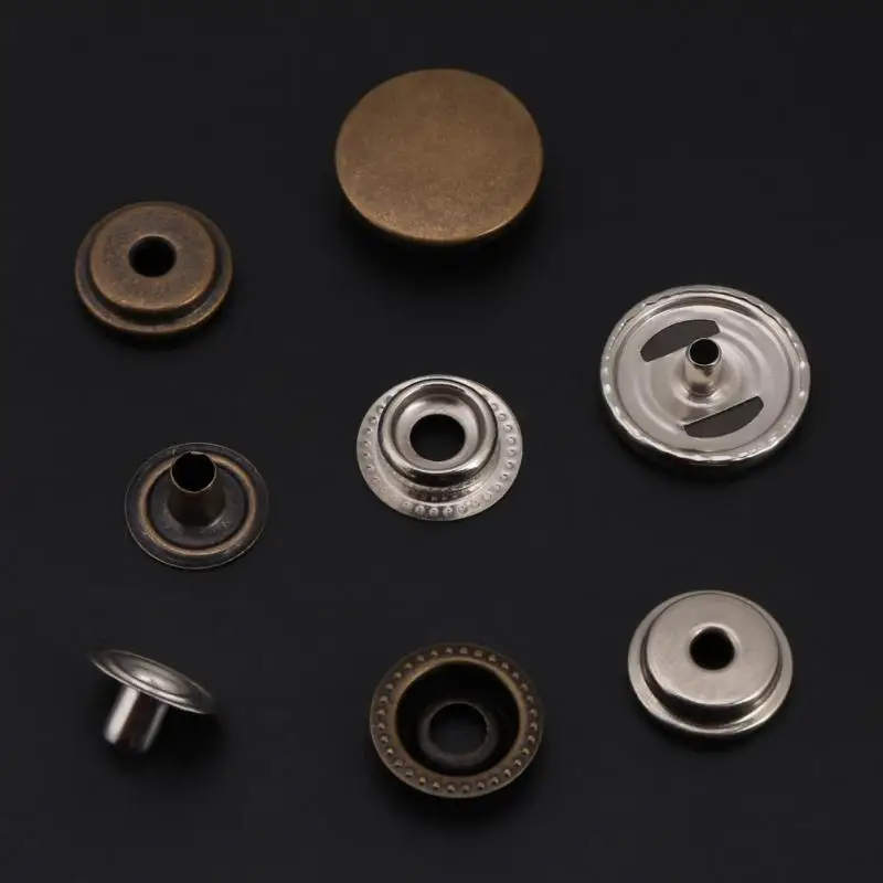 50 наборов нажимные шпильки медная кнопка инструмент для настройки уплотненные