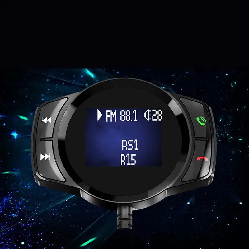 Универсальное автомобильное зарядное устройство с ЖК-дисплеем MP3 музыкальный