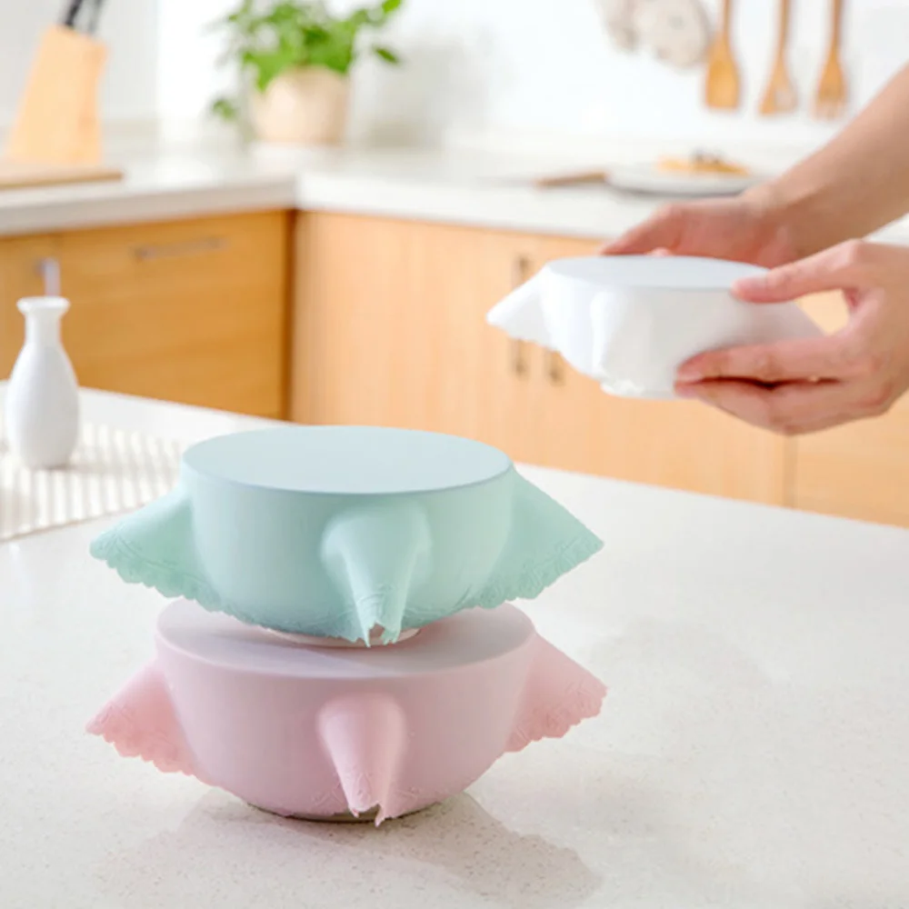 Food Grade Silicone Wrap Fresh Keep Cover High Stretch Seal Vacuum Container Storage Lids Kitchen Tool 1PC | Дом и сад
