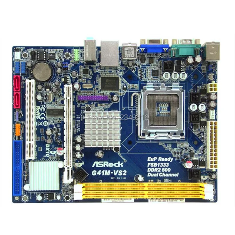 Для ASRock G41M VS2 оригинальная б/у материнская плата G41 LGA775 DDR2 8G SATA2|Материнские платы| |