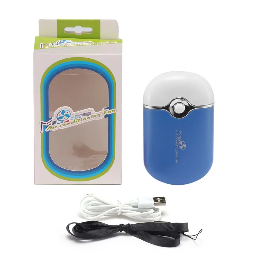 

Powstro Mini USB fan mini portable portable office air conditioning humidifier home USB Cooler Cooling Rechargeable Handheld