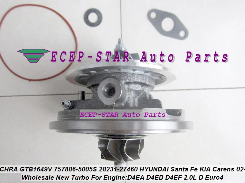 Турбокартридж CHRA 757886 0003 2823127400 28231 27450 27460 27480 для HYUNDAI Tucson Santa Fe Sonata