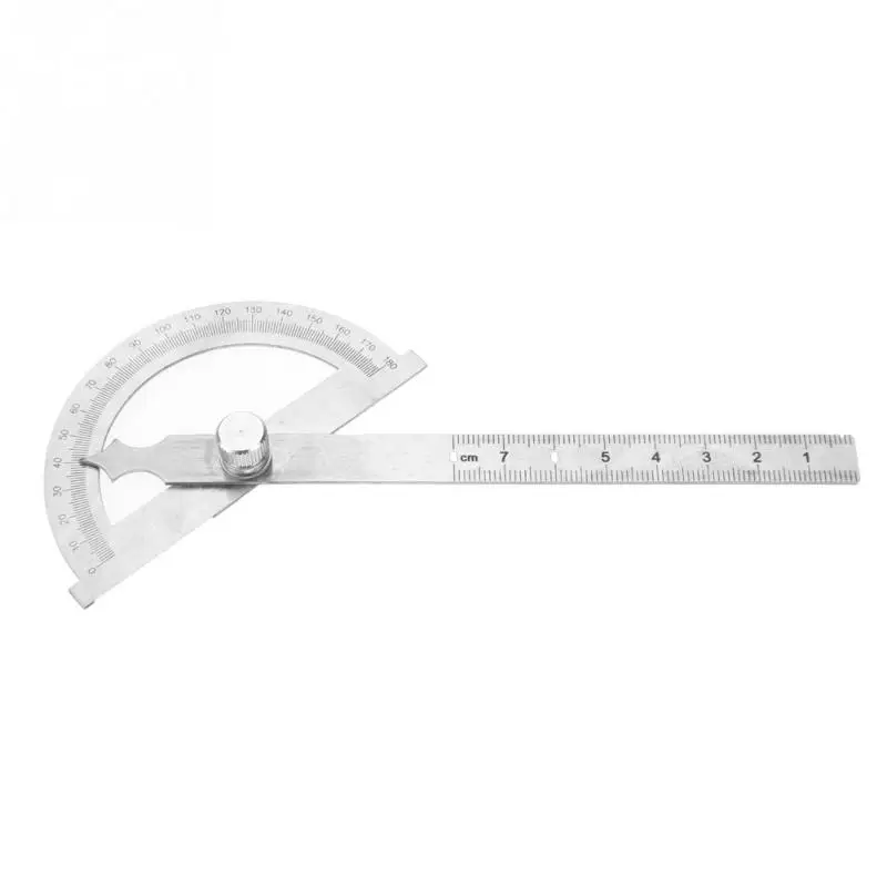 0 180 градусов из нержавеющей стальной Транспортир Гониометр Угол Finder Gauge 15 см