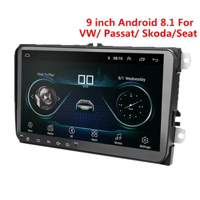 9 дюймов Android 8 0 двойное 2Din автомобильное радио Gps авто 2 Din Usb для Volkswagen/Passat/Golf/Skoda/Seat