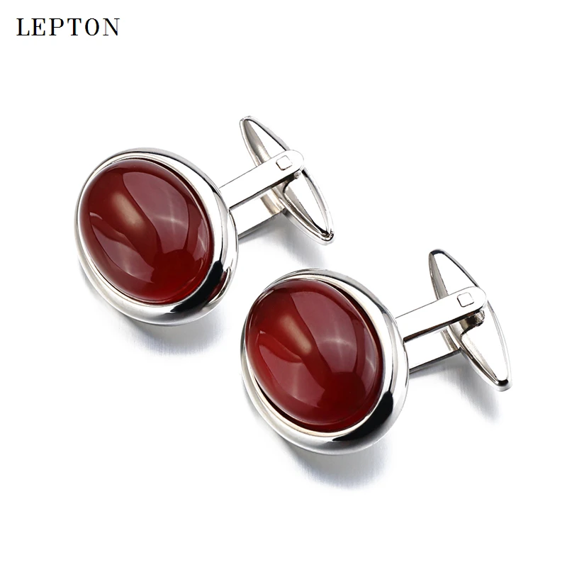 Фото Запонки Lepton мужские с камнями, Роскошные, Овальные, синие, песчаные, розовые кварцевые, в деловом и свадебном стиле №3