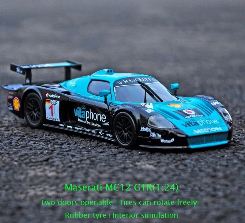 Масштаб 1:24 GT3 модель автомобиля игрушка для детей Рождественский подарок Прямая