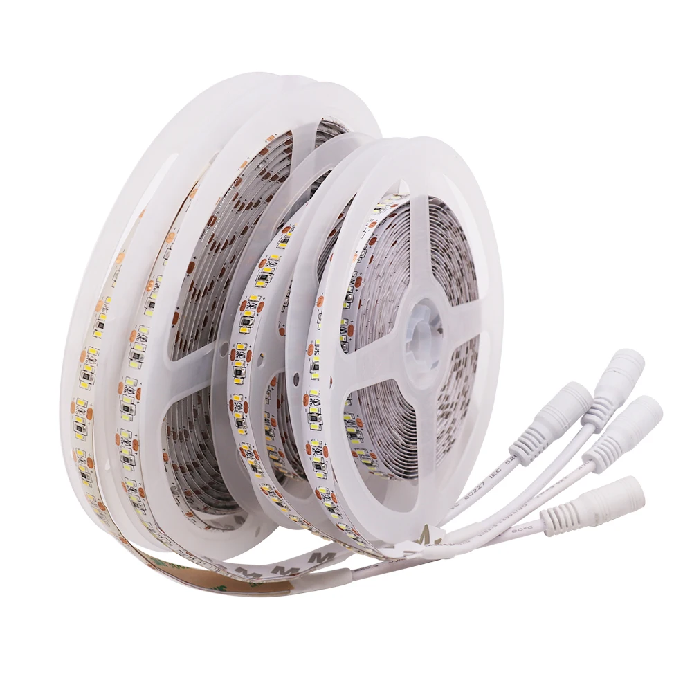 Диммируемая Светодиодная лента 5 м 12 В постоянного тока 3014 SMD 1020 светодиодов/м +