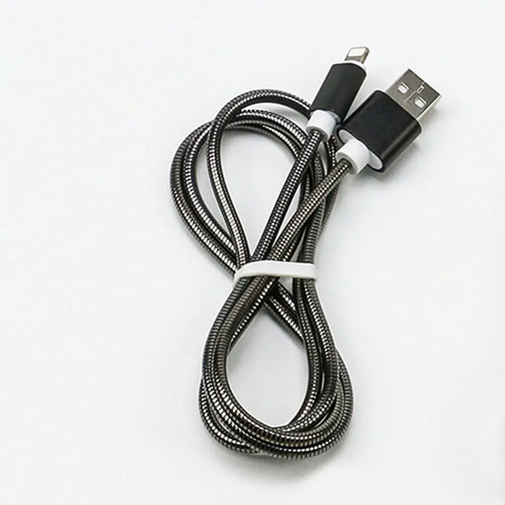 Metal Spring Hose Braided Casing Transmission Charging Cable Fast Durable Data Line | Электроника