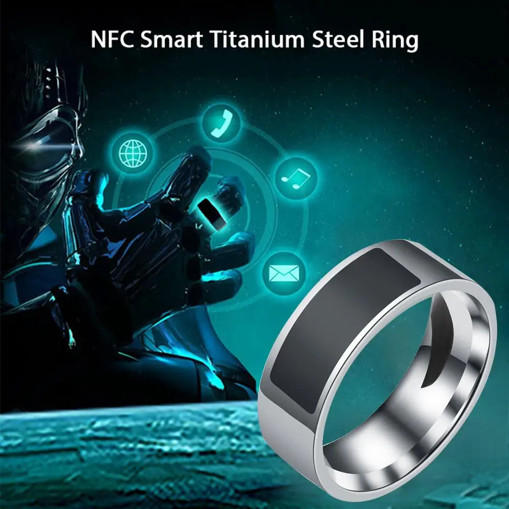 Стальное титановое 6 13 ярд NFC умное кольцо для мобильного телефона Touch Unlocker