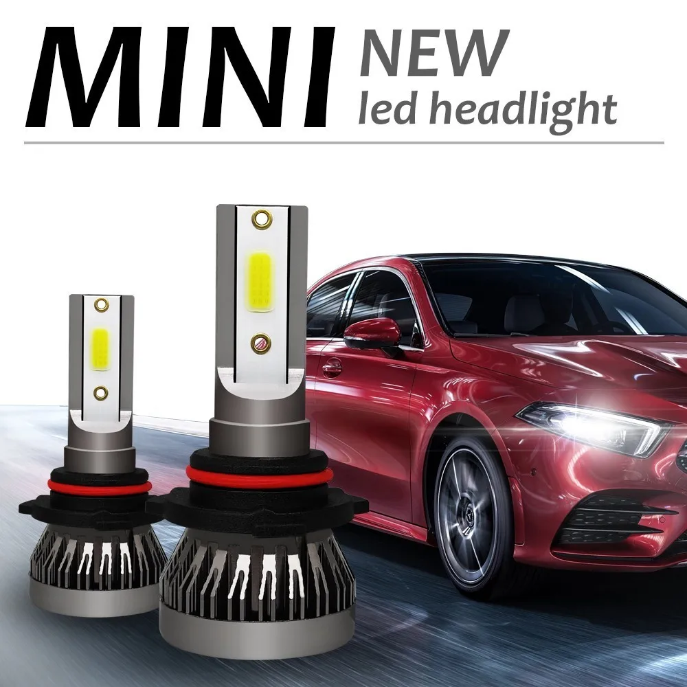 Автомобильные фары CROSSTIGER мини-лампа H7 H4 светодиодные лампы H1 LED H8 H11 комплект фар