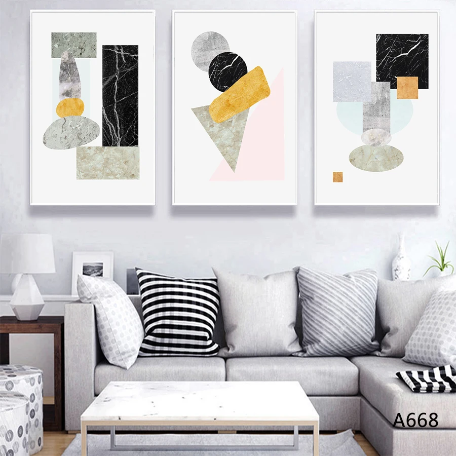 Настенная Картина на холсте с акварельными листьями постеры и принты зеленых