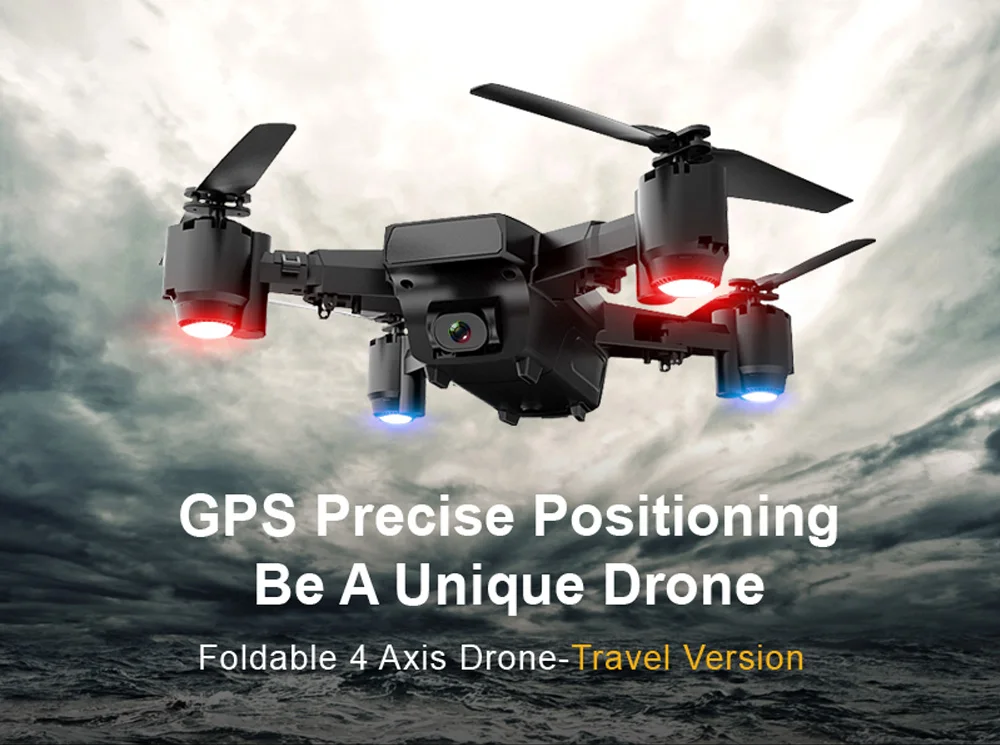 Kidstime складной gps 5G Радиоуправляемый Дрон с 5.0MP HD камерой аэрофотосъемка ядовитым