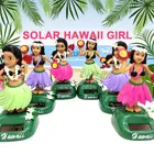Танцевальная игрушка Hula для девочек на солнечной энергии, подарок для украшения автомобиля, новинка, веселые танцевальные Игрушки для девочек на солнечной батарее для детей