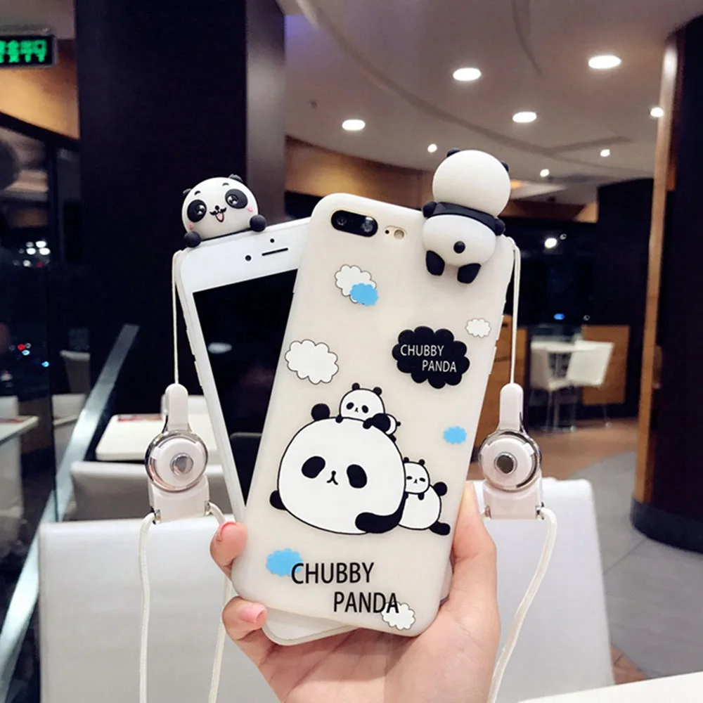KISSCASE 3D панда мультфильм узорчатый чехол для телефона iPhone 6 7 8 6s Plus милые Чехлы X 10