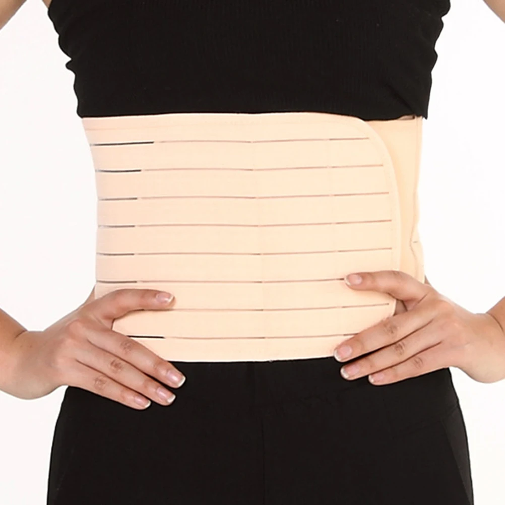 

Waist Trimmer Belt Postpartum Postnatal Recoery Support Girdle Belt Abdominal Binder For Women (Skin Color)