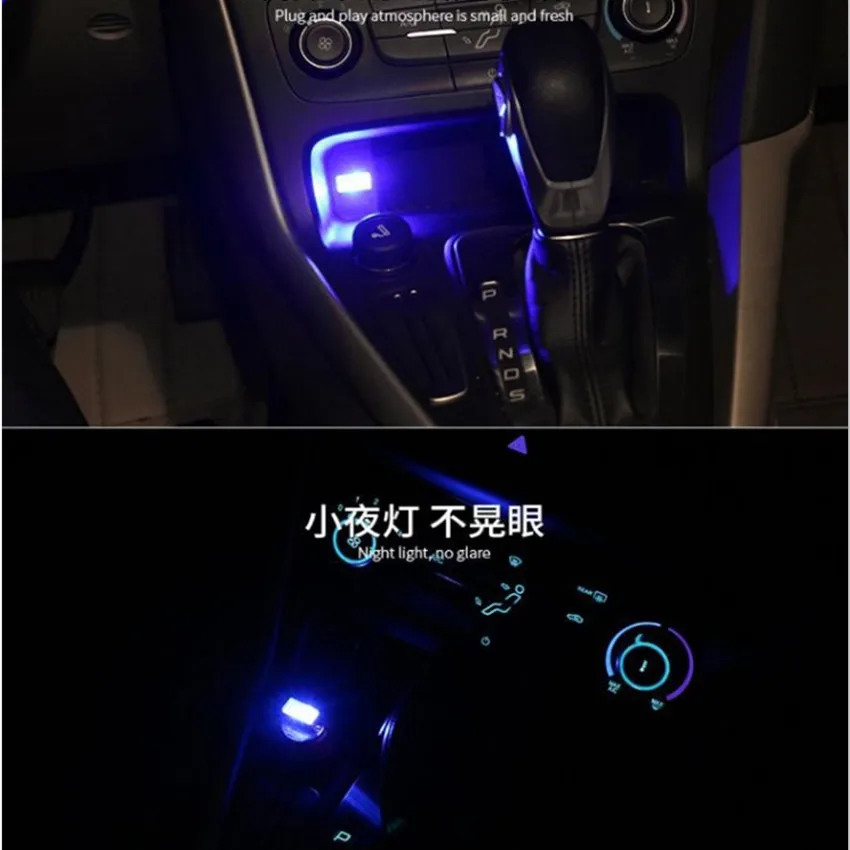 Интерьер автомобиля USB светодиодный декоративный атмосферный свет для hyundai tucson