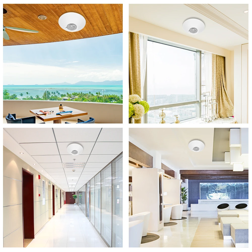 

Directional Wired Ceiling-mount PIR Motion Sensor Window Curtain Passive Infrared Alarm Detector Burglar Security Alarm System