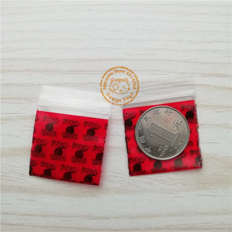 100 шт дизайн пластиковый ZipLock мешок Reclosable хранения печати Baggies (4 узора 24 размера