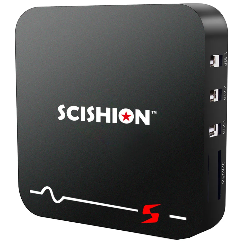 SCISHION модель S Voice удаленного ТВ коробка RK3229 Android 8 1 2 GB Оперативная память + 16