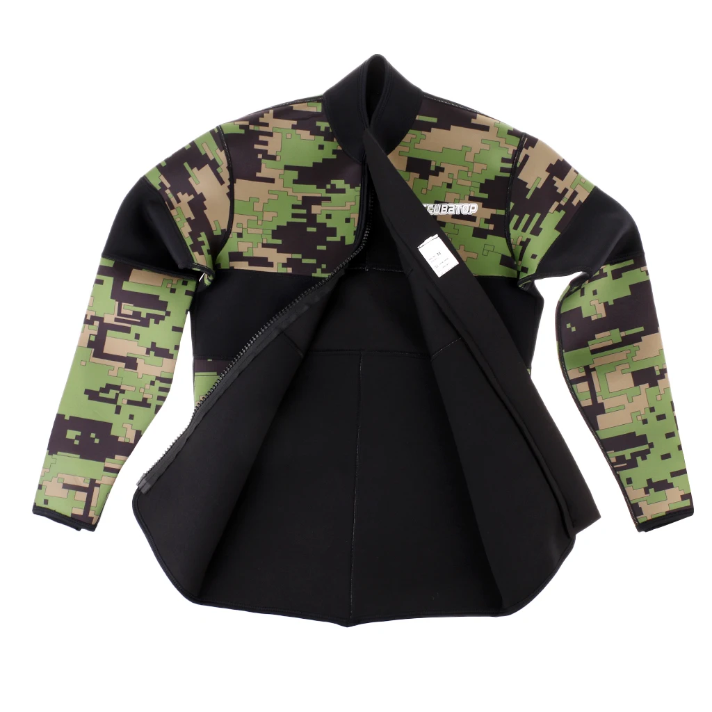 Модный крутой гидрокостюм куртка 2 5 мм неопреновый с длинным рукавом топ для