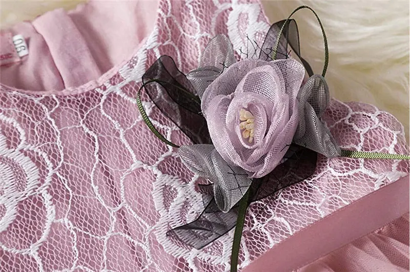 Emmababy Baby Girl Dress Princess Kid Clothes Toddler Party Wedding Outfit Flower Lace Tutu Tulle Children Clothing 6M-5T | Детская
