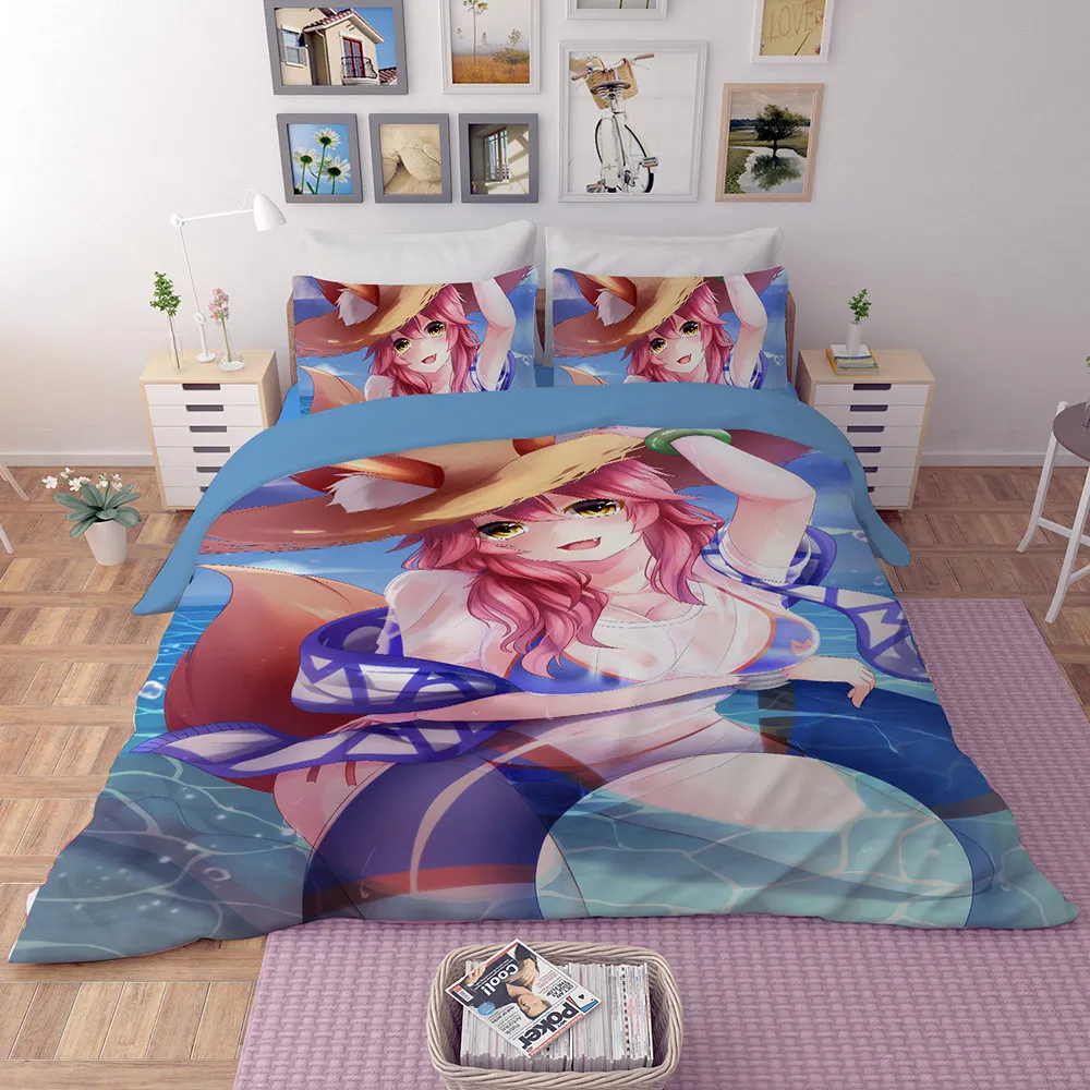 Японское постельное белье с аниме набор Fate Grand Order наволочками пододеяльников