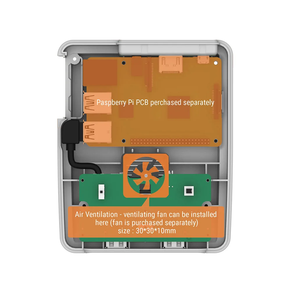 Чехол Retroflag SUPERPi для Raspberry Pi 3B + 2B Deluxe Edition чехол с переключателем безопасного