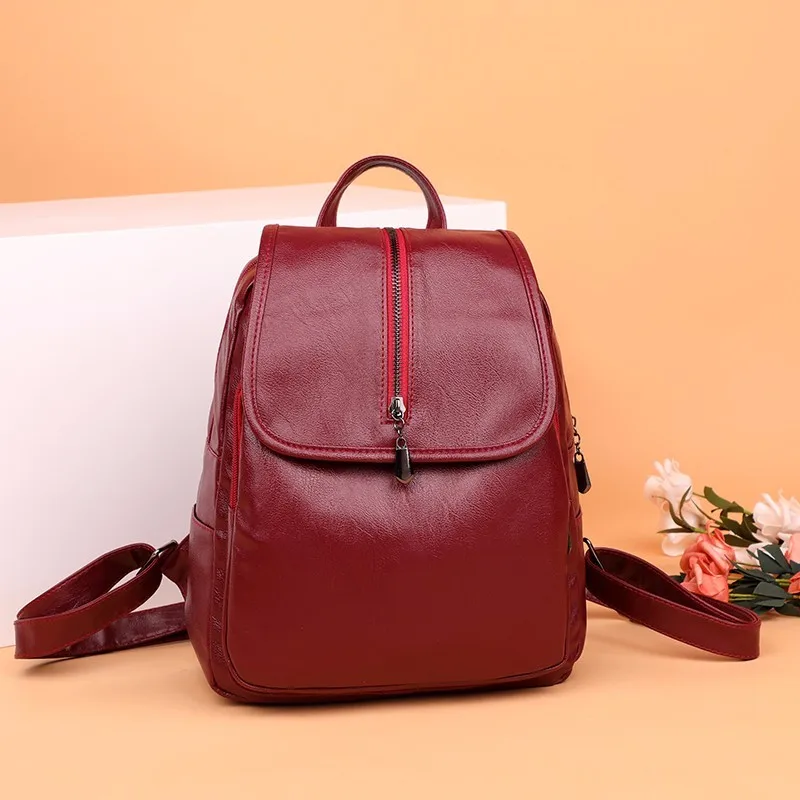 2019 женские кожаные рюкзаки для девочек женский рюкзак школьные ранцы в стиле