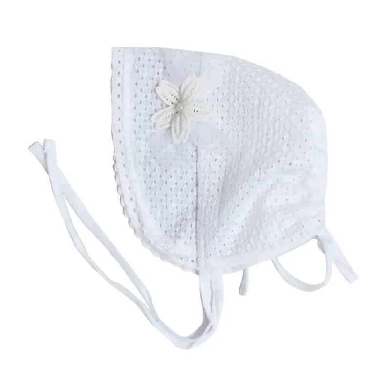 2019 Fashion Cute Toddlers Baby Girls Flower Princess Sun Hat Cap Summer White Pink Lace Cotton Bonnet | Детская одежда и обувь