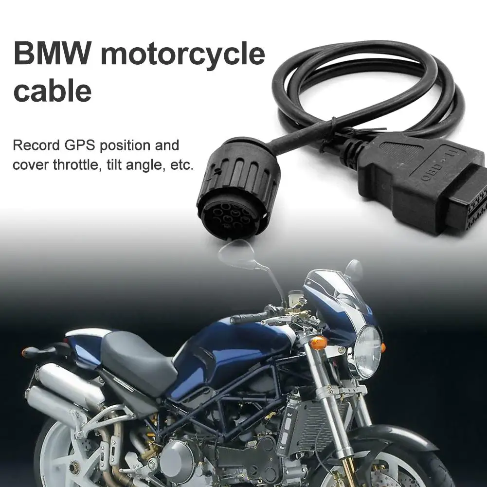 Диагностический Кабель адаптер OBD2 для мотоцикла 1 5 м 10 Pin BMW ICOM может выполнять все