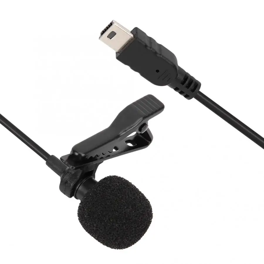 Микрофон Mini USB стерео внешний микрофон профессиональный с зажимом для GoPro Hero 3/3 +/4