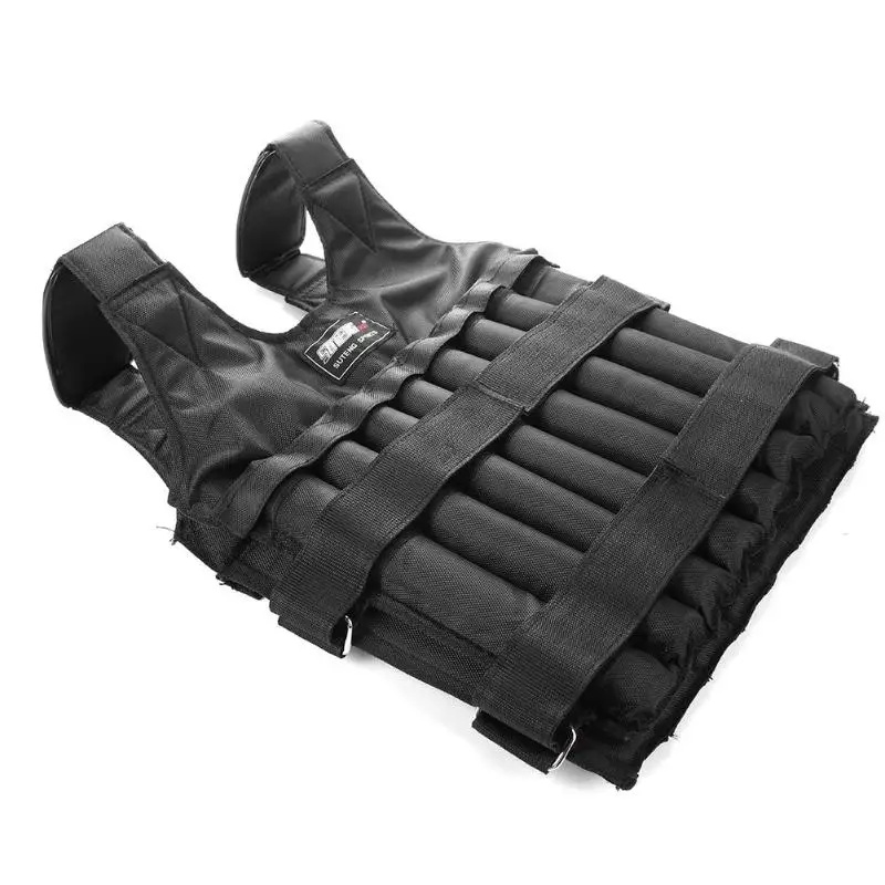 

20kg/50kg Loading Weighted Vest Adjustable Weight Boxing Training Exercise Waistcoat Durable Invisible Sand for Running