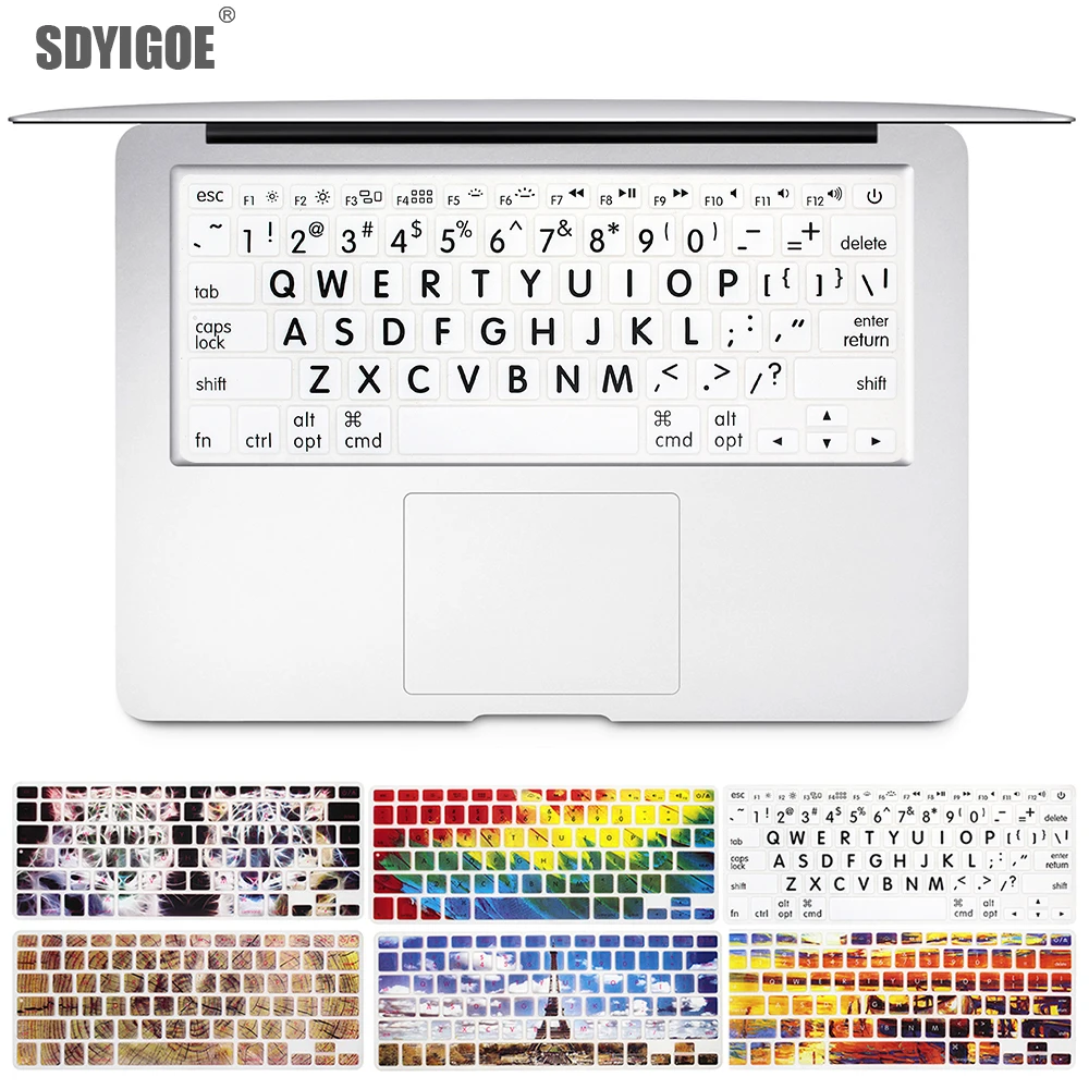 

Dustproof Silicone Laptop Keyboard Protective Film For macbook pro13 air retina 15.4 A1466 A1502 New keyboard film Waterproof