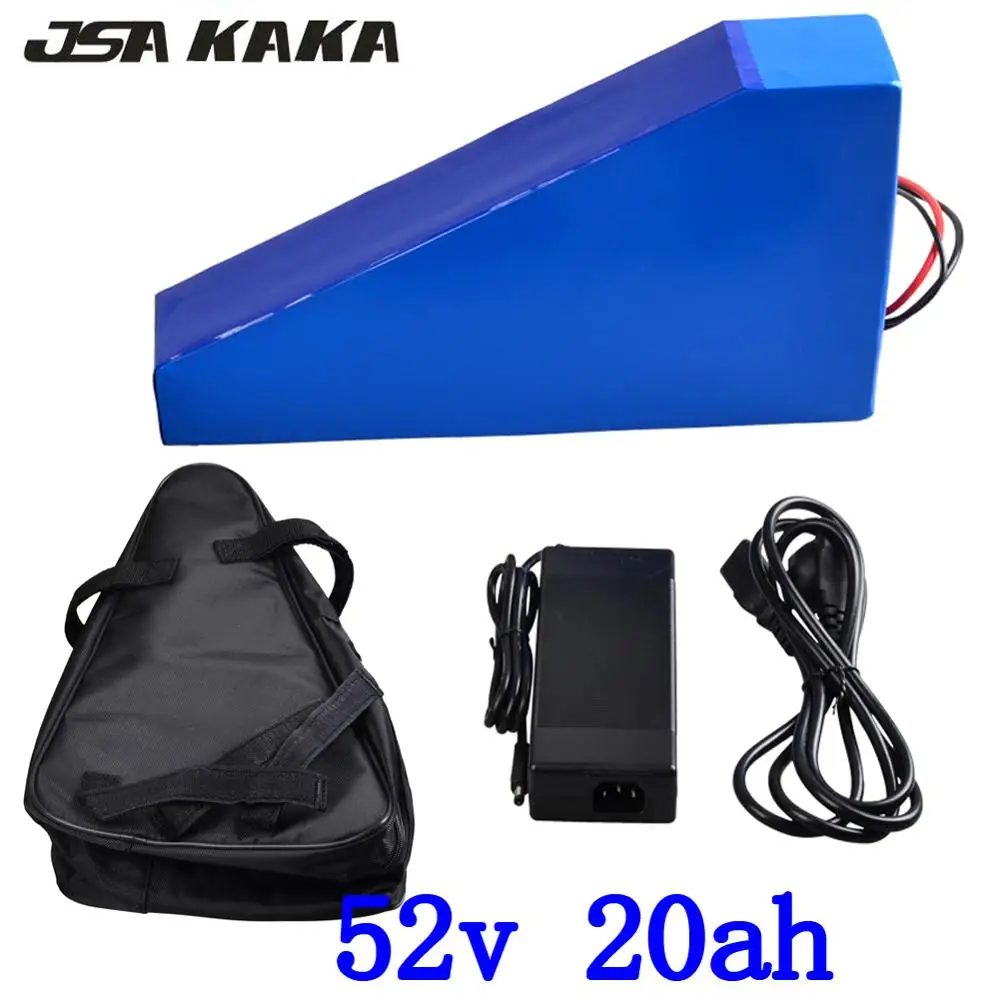 48V 52V 20AH батарея для электровелосипеда литиевая 1000W 1500W 2000W беспошлинный