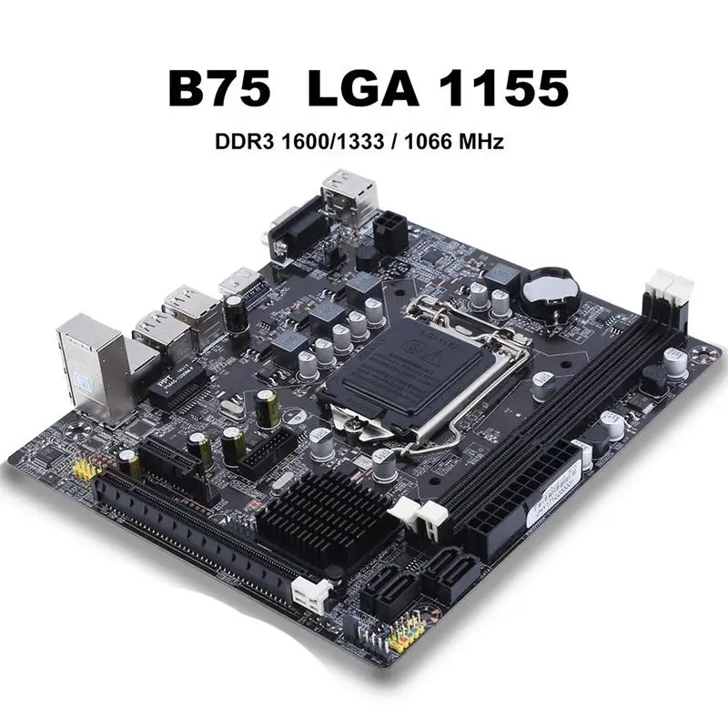 B75 Lga 1155 Настольная компьютерная материнская плата с Sata 2 0 Usb 3 Ddr3 Dimms 16G для ПК