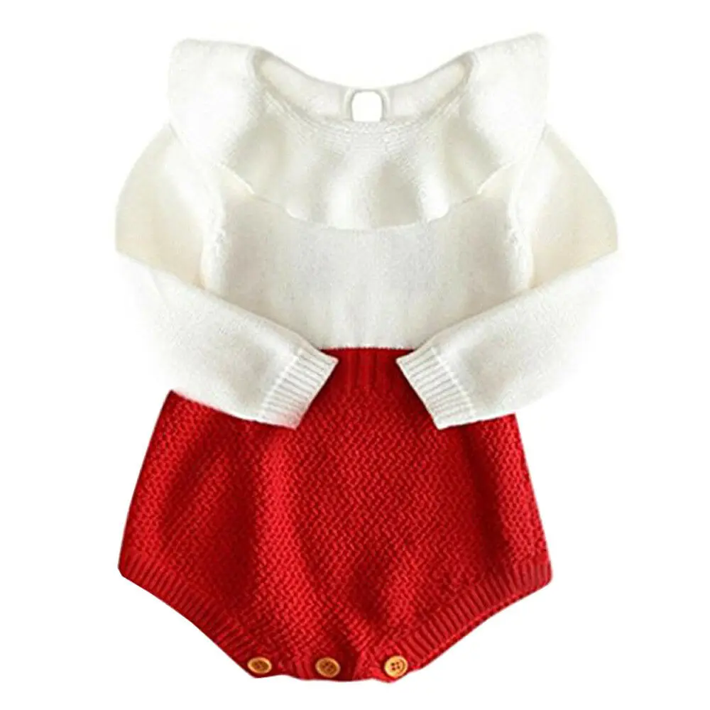Emmababy детская одежда для девочек шерстяные вязаные топы маленьких комбинезон