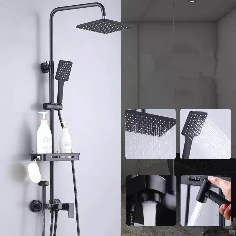 black shower set with bidet bathroom white Bathtub faucet | Обустройство дома
