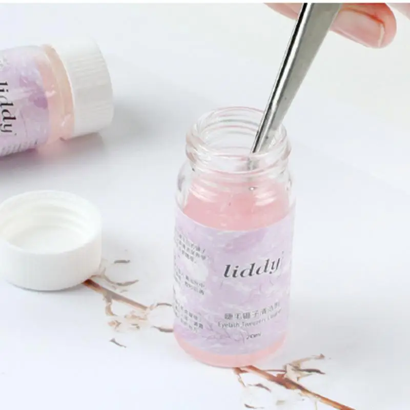 Очиститель для пинцета ресниц 20 мл специальный клей удаления наращивания |