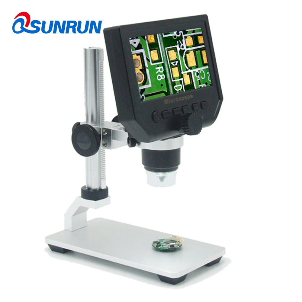 1 600x 3.6MP USB цифровой электронный микроскоп Портативный 8 светодиодный VGA с 4 3 &quotHD O
