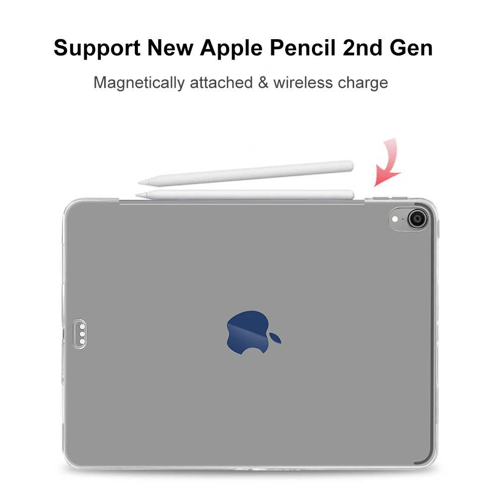 Redlai чехол для iPad 10 2 2019 (7 го поколения) Ультратонкий Мягкий ТПУ силиконовый