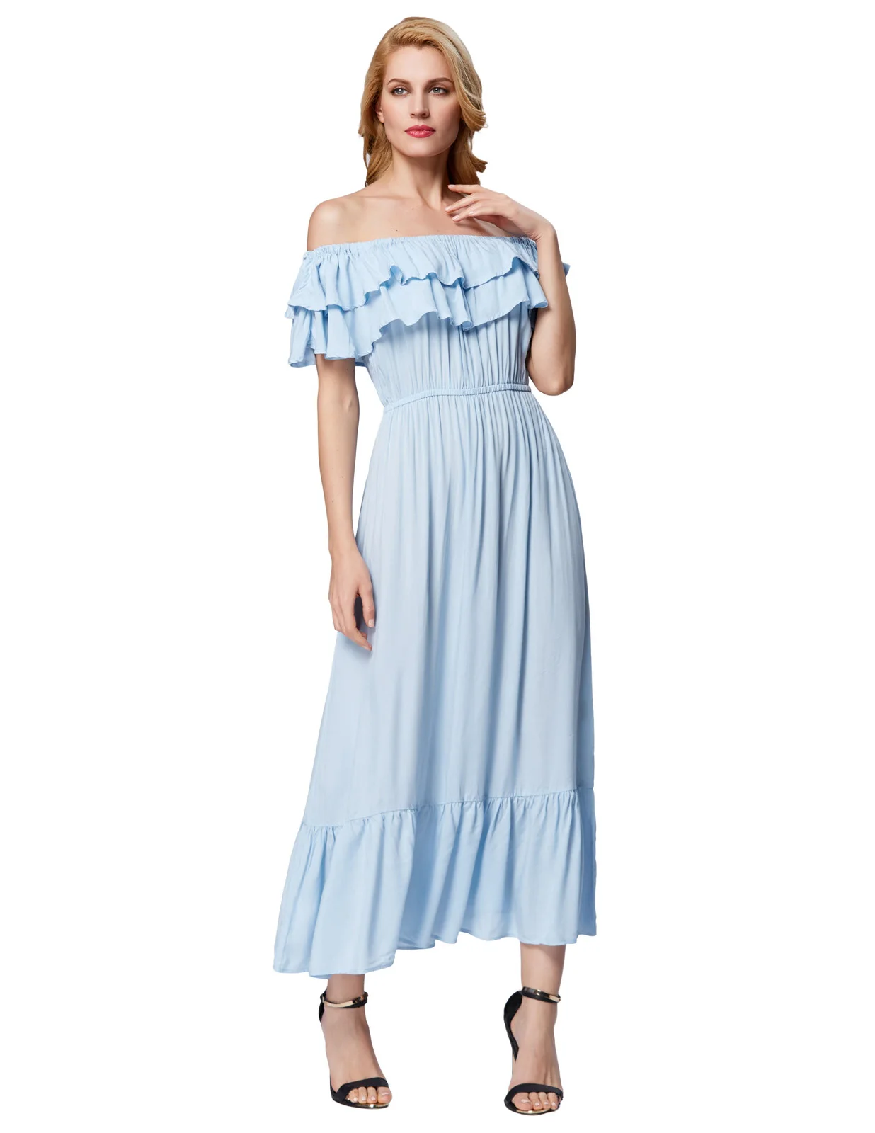 GK пикантные женские без рукавов с открытыми плечами платье эластичным поясом