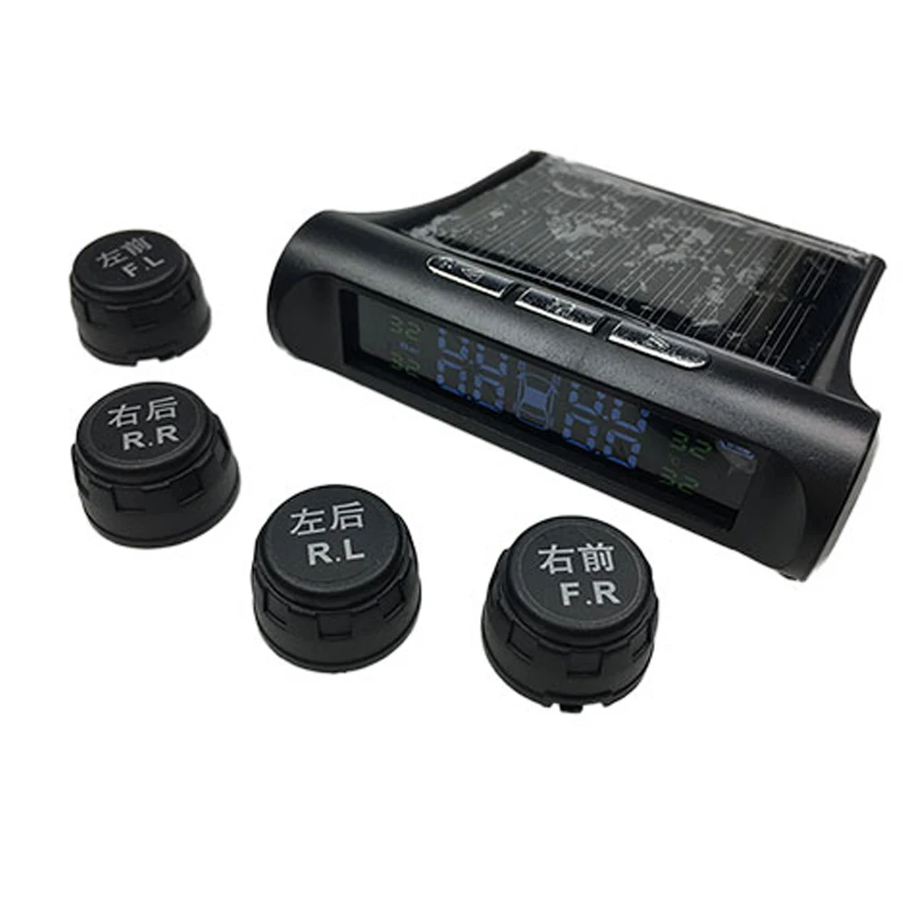 Система контроля давления в шинах универсальная беспроводная TPMS на солнечной
