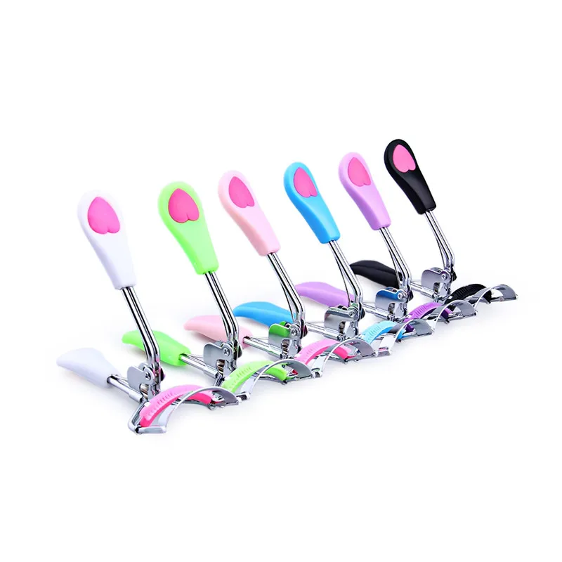 Rakado Eyelash Curler With Comb Heart Tweezers Curling Eye Lash Clip Cosmetic Beauty Peach Love Mascara Belt Handle | Красота и